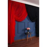 elision home Çift Renk Spor Desenli Kruvaze Perde 250x250cm 1/4 Elısıon7083