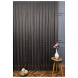 elision home Kahverengi Grek Tül Perde Petek Zemin 300x260cm (1x2) Seyrek Pile Elısıon00101