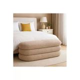 Elissa Home Bukle Bench / Puf Krem Taş Rengi , Coco Kumaş 110 X 42