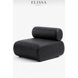 elissa home Luna Berjer , Deri , Siyah , Tekli Koltuk , Ofis , Cafe , Ev
