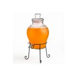 Elista 10 Litre Musluklu Cam Su Sebili Şerbetlik Ve Damacana Metal Ayaklı