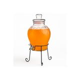 Elista 8 Litre Musluklu Cam Su Sebili Şerbetlik Ve Damacana Metal Ayaklı