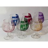 Elista Bohemia Kristal Bardak Lüsterli 250 cc 6 Adet - Renkli - 250 ml
