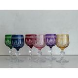 Elista Bohemia Kristal Kahve Yanı Su Bardağı 150 cc 6 Adet - Renkli - 150 ml
