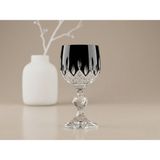 Elista Bohemia Kristal Kahve Yanı Su Bardağı Siyah 135 cc 6 Adet - 135 ml