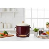 Elista Emaye 20 cm Bakraç Renkli - 4.5 - Bordo