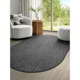 Elit 1017 Gri Sisal Hasır Görünümlü Modern Salon Oturma Odası Dört Mevsim Halı ANTRASİT