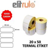 Elit 20 x 50 1000'li Termal Barkod Etiketi