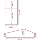 Elit Acoustic 3D Akustik Kumaş Kaplı Panel 12 Adet 30X60 CM