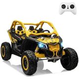 Elit Akülü Araba Can-Am Maverick 24 Volt Akülü Araba Iki Kişilik 4x4 - Sarı