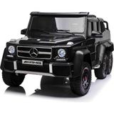 Elit Akülü Araba Mercedes Benz Akülü Araba 12 Volt Tek Kişilik 6x6 Kauçuk Teker - Siyah