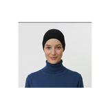 Elit Bone Delüxe Slikonlu ( Kaymaz ) Dikişsiz Penye Bone - Siyah