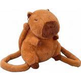 Elit Capybara Büyük Tek Gözlü Peluş Çanta - Kahverengi