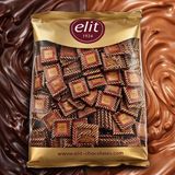 Elit Çikolata Bohem ikiz Sütlü ve Bitter Çikolata Glütensiz 1 kg