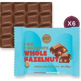 Elit Çikolata Bütün Fındıklı Sütlü Çikolata Tablet 60g - 6'lı Set - ağırlık - 360 gr