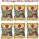 Elit Çikolata Chocoeggy Dökme Çikolata 1000 gr 6'lı Set - 1 Adet