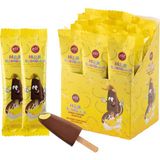 Elit Çikolata Dondurma Çubuğunda Muz Krema Dolgulu Sütlü Çikolata 30g Display Kutu (15x30g) Glutensiz