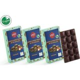 Elit Çikolata Fındıklı, Şeker İlavesiz, Vegan ve Prebiyotik Bitter Çikolata 60g 3'lü Set (3x60g) Glutensiz