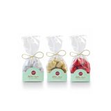 Elit Çikolata Gianduja Dolgulu Mini Kalp Çikolata (ALTIN-GÜMÜŞ-KIRMIZI) Poşet 200g 3'lü Set (3X200G) Glutensiz