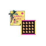 Elit Çikolata Golden Love 100. Yıl Kurdeleli Spesiyal Hediye Çikolata Sarı Kutu 160g Glutensiz