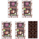 Elit Çikolata Vegan Prebiyotik Bitter Çikolata Seti 60 gr 5li Glutensiz Şeker İlavesiz