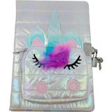 Elit Cüzdanlı Unicornlu Kilitli Hatıra Defteri