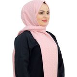 Elit F Desen Coton Şal EŞ5151-1 - Pembe