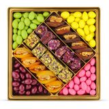 "Elit" Hediyelik Çikolata Lokum Kuru Meyve Şekerleme Kutusu Lüx 0,75 Kg No 30