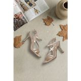 Elit MST1354M Kadın Klasik Topuklu ayakkabı Altın
