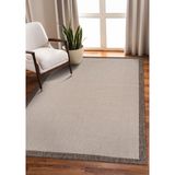 Elit Premium Sisal Halı 1502 – Hav ve Toz Yapmaz Bordürlü Halı - 80 x 150 cm - Krem