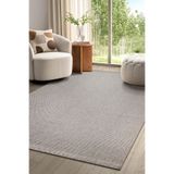 Elit Premium Sisal Jut Halı 1016 - Antrasit Hasır Dokuma Bej-Krem