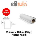Elit Rulo 91.4x100 cm 80 gr Plotter Kağıdı