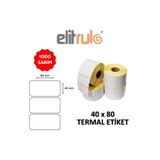 Elit Rulo Elitrulo Barkod Etiketi 40x80 Termal - 1000 Adet