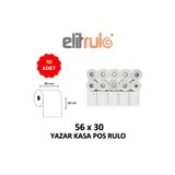 Elit Rulo Elitrulo Yazar Kasa Pos Rulosu 56mm x 30mt - 10 Adet
