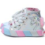 Elit Shoes Unicorn Figürlü 22-30 Numaralar Arası Işıklı Taban Özellikli Anatomik Iç Tabanlı Çoçuk Bot - Gümüş