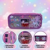 Elit Unicorn Magic World Hologramlı Kalem Kutusu - Pembe