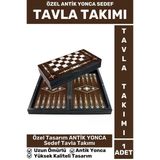 Elit Yüksek Kaliteli Uzun Ömürlü Aile Arkadaş Kahve Cafe Oyun Takımı Antik Yonca Sedef Tavla Takımı