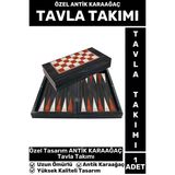 Elit Yüksek Kaliteli Uzun Ömürlü Aile Ev Arkadaş Kahve Cafe Oyun Takımı Antik Karaağaç Tavla Takımı