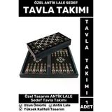 Elit Yüksek Kaliteli Uzun Ömürlü Aile Ev Arkadaş Kahve Cafe Oyun Takımı Antik Lale Sedef Tavla Takım