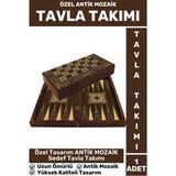 Elit Yüksek Kaliteli Uzun Ömürlü Aile Ev Arkadaş Kahve Cafe Oyun Takımı Antik Mozaik Tavla Takımı