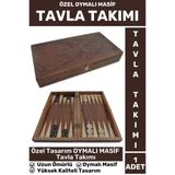 Elit Yüksek Kaliteli Uzun Ömürlü Aile Ev Arkadaş Kahve Cafe Oyun Takımı Oymalı Masif Tavla Takımı