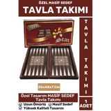 Elit Yüksek Kaliteli Uzun Ömürlü Aile Ev Arkadaş Kahve Cafe Oyun Takımı Sedef Masif Tavla Takımı