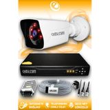 ELITCAM 1 Kameralı Kare 1 Dış Kamera Set HDD'siz Full HD Gece Görüşlü Güvenlik Kamerası Sistemi
