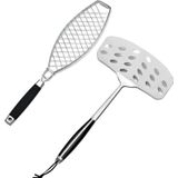 Elite Balıkçı Seti - Balık Izgara Teli ve Çevirme Spatulası