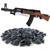 Elite Boncuk Atan AK47 Oyuncak Tüfek + 40 Adet Boncuk 1 Adet