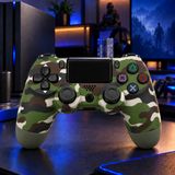 Elite Camouflage Kablosuz Oyun Kolu, Bluetooth Gamepad, PS4/PC/Android TV Uyumlu, Çift Titreşimli, Şarj Edilebilir