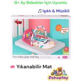 Elite Dinopiano – Işıklı Müzikli Dinozor Oyun Halısı | Fonksiyonlu Piyano, 0+ Ay, Yıkanabilir Mat 1 Adet