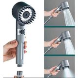 Elite Home Elite Filtreli 3 Fonksiyonlu Yüksek Basınçlı Taraklı Start Stop Gri Banyo Duş Başlığı