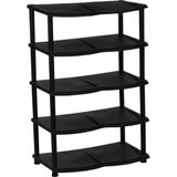 Elite Home Elitehome 5 Katlı Plastik Ayakkabılık Hafif ve Dayanıklı 5 Raflı Ergonomik Tasarım