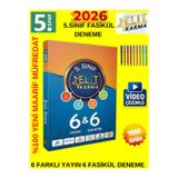 Elite Karma 2026 5.Sınıf %100 Yeni Müfredat 6&6 Fasikül Deneme Seti + Android Kalem Gönderilir